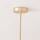 image 4 of ValueLights Frenchie Pink Glass Globe Brushed Gold Capped Ceiling Pendant Light with Bulb | Gold