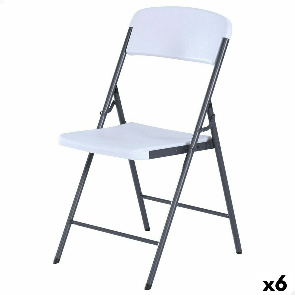image 1 of Folding Chair Lifetime White 47 x 84,5 x 48 cm (6 Units) N/A