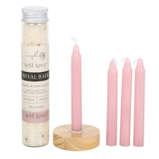 Something Different Self Love Herbal Ritual Bath Set - Pink - One Size