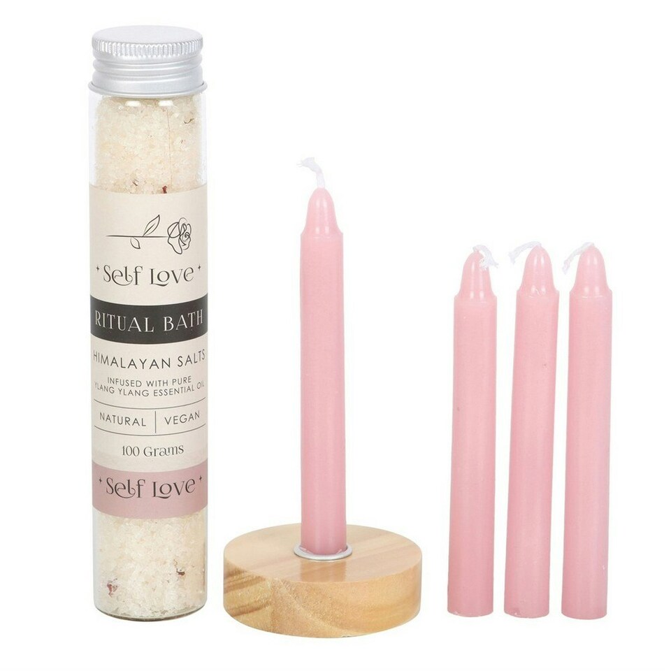 image 1 of Something Different Self Love Herbal Ritual Bath Set - Pink - One Size