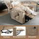 image 6 of HOMCOM Power Lift Recliner Chair for Elderly w/ Remote Control, Champagne Cream | Champagne