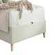 image 5 of Rhodes Warmstone Velvet Ottoman Bed King Size N/A