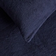 image 4 of OHS 4 Pack Soft Cosy Teddy Fleece Pillowcases, 50x75cm - Navy Blue