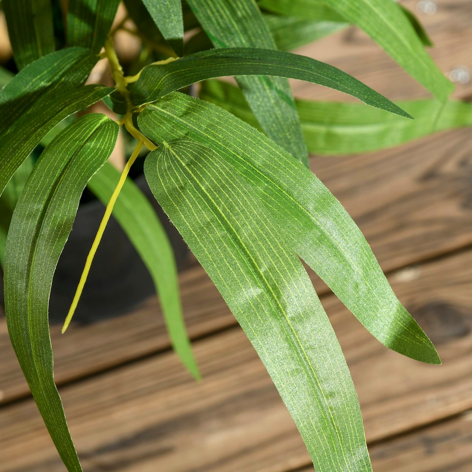 image 1 of HOMCOM Potted Artificial Plants Bamboo Tree for Desk Indoor , 60cm