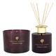 image 1 of Nicola Spring Scented Candle & Reed Diffuser Set - 350g - Cinnamon & Orange Purple