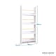 image 5 of Elene Kids Bookshelf Display 3 Tier with Coathook in White and Natural Pine