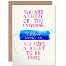 Desiderata Quote Snippet Child Universe Quote Card