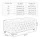 image 3 of 90cm Wide Empire Ottoman Storage Box with Legs, Steel Grey Velvet Chesterfield Upholstered Ottoman Footstool Coffee Table