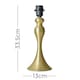 image 3 of ValueLights Modern Matt Gold Spindle Design Table Lamp Base