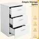 image 8 of COSTWAY Wooden Nightstand w/3 Drawers Space-saving End Table White