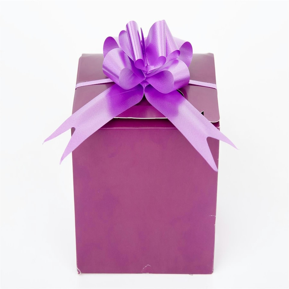 image 1 of 40 Purple Pull Bows 30mm