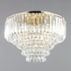 image 3 of BHS Paladina 3 Light Flush Ceiling Light | Gold | Satin Brass | 1