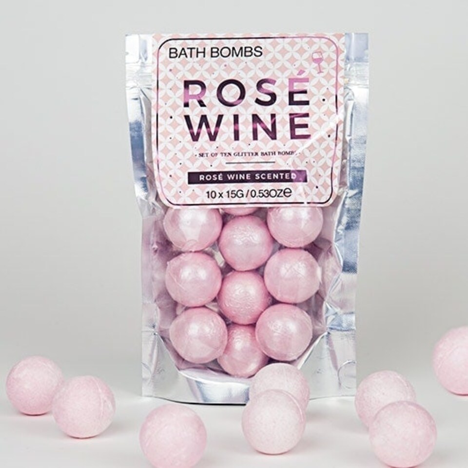 image 1 of Gift Republic Mini Bath Bombs Rose Wine