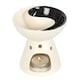 image 1 of Something Different Yin Yang Oil Burner - Cream/Black - One Size