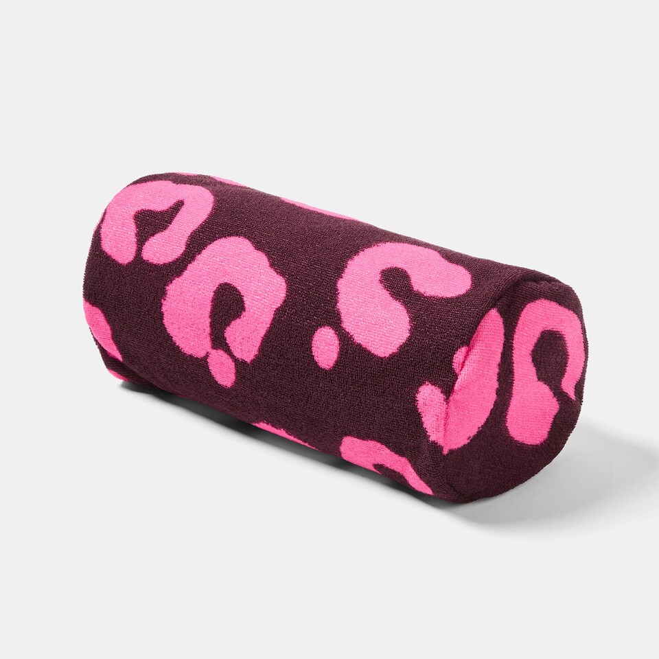 image 1 of OHS Leopard Beach Bolster Neck Back Support Pillow