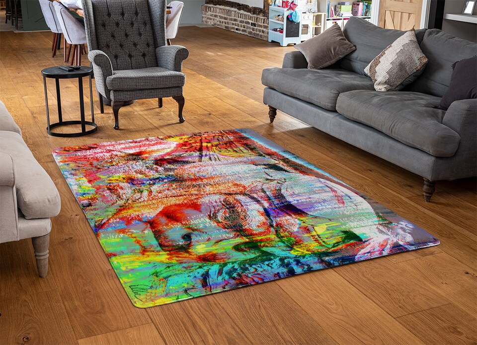 image 1 of Battle Of Britain Head Rug | Multi