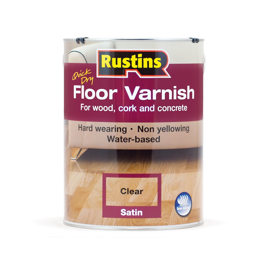 image 1 of Rustins Quick Dry Floor Varnish Clear 5L Satin