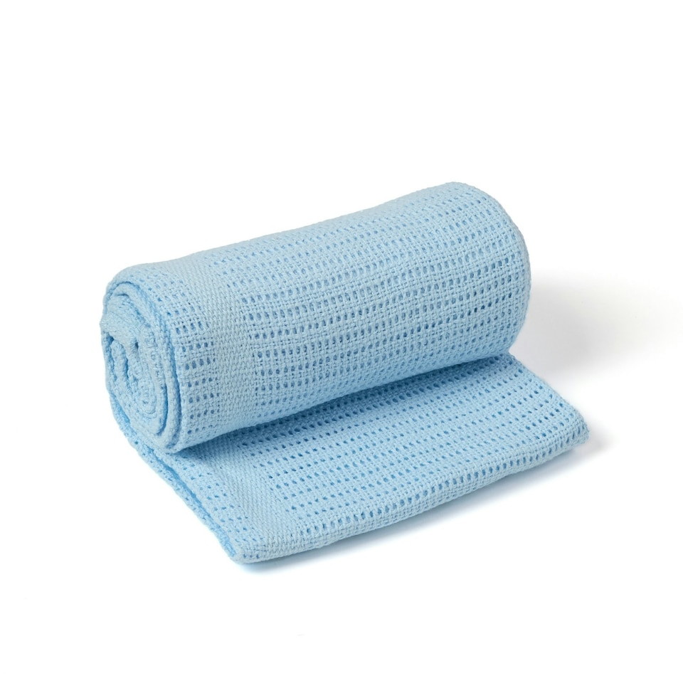 image 1 of Clair de Lune Cellular Blanket Pram Size - Blue