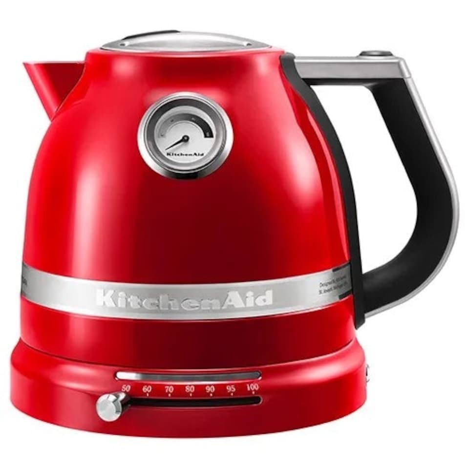 image 1 of KitchenAid Artisan Empire Red 2 Slot Toaster and Kettle Set