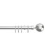 image 1 of 22-25mm Chrome Finesse Ball End Metal Curtain Pole Set 170 - 300cm | Bronze | Bronze