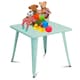 image 1 of COSTWAY Kids Table and Chairs Set with Stackable Chairs Blue