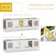 image 10 of PawHut Rabbit Hutch, Guinea Pig Cage w/ Slide Out Tray & Bunny Run, Grey