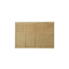 Pack of 12 (Total 12 Unit) Lap Pressure Treated Fence Panel - 6ft x 4ft (1.83m x 1.22m)