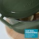 image 2 of Argon Tableware 2pc Shallow Cast Iron Casserole Dish Set - 2.3L/4.68L - Green | Green | Green | 2
