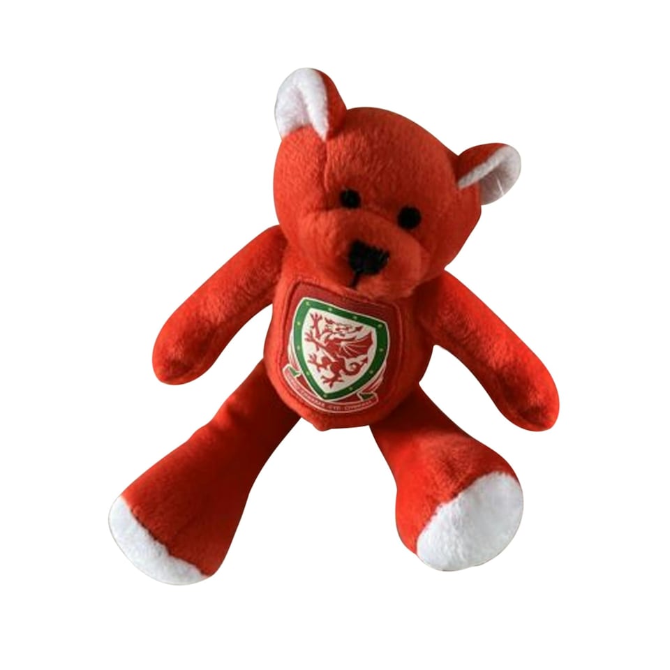 image 1 of Wales Official Football Mini Bear - Red/White - One Size