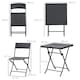 image 5 of Outsunny 3PC Bistro Set Rattan Furniture Garden Folding Chair Table
