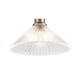image 5 of COSYLYTE Bowley Bathroom Light Classic Ribbed Glass Ceiling Flush Light - Matt Black | Gold | 1