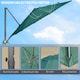 image 7 of Outsunny 3 x 3m Cantilever Parasol with Cross Base, Garden Umbrella with 360 Rotation, Crank Handle and Tilt for Outdoor, Patio, Green