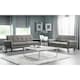 image 3 of White Marble Top Lamp Table with Silver Framing | White | White