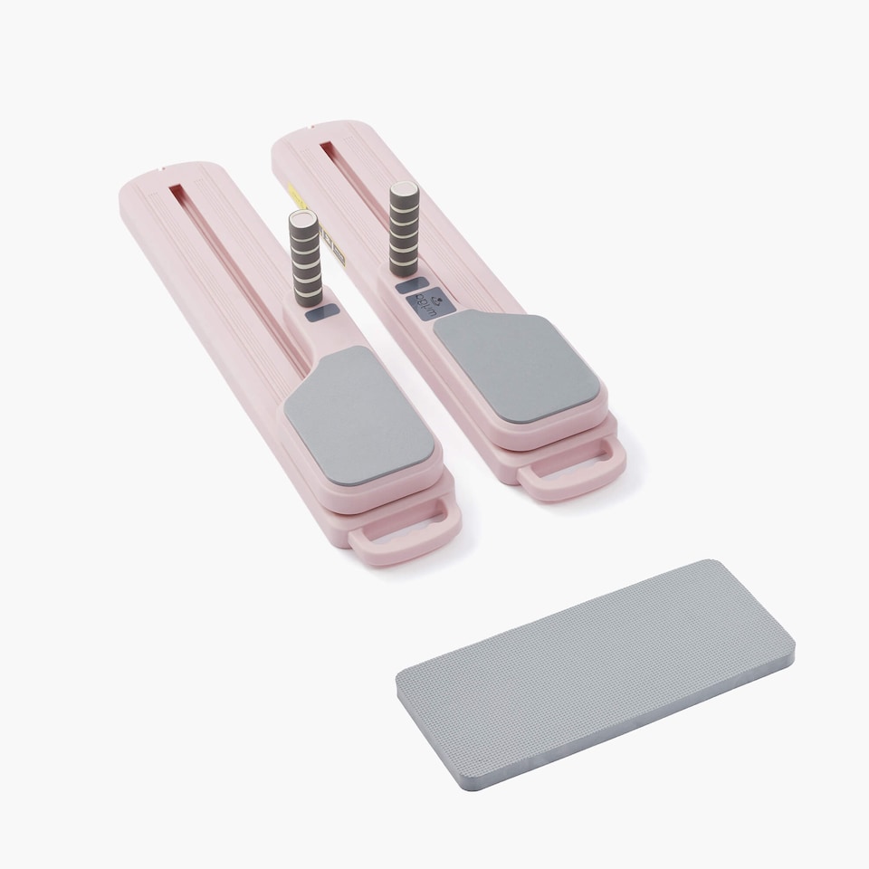 image 1 of Myga Pilates Split Glider Board with Adjustable Handrail - Pink
