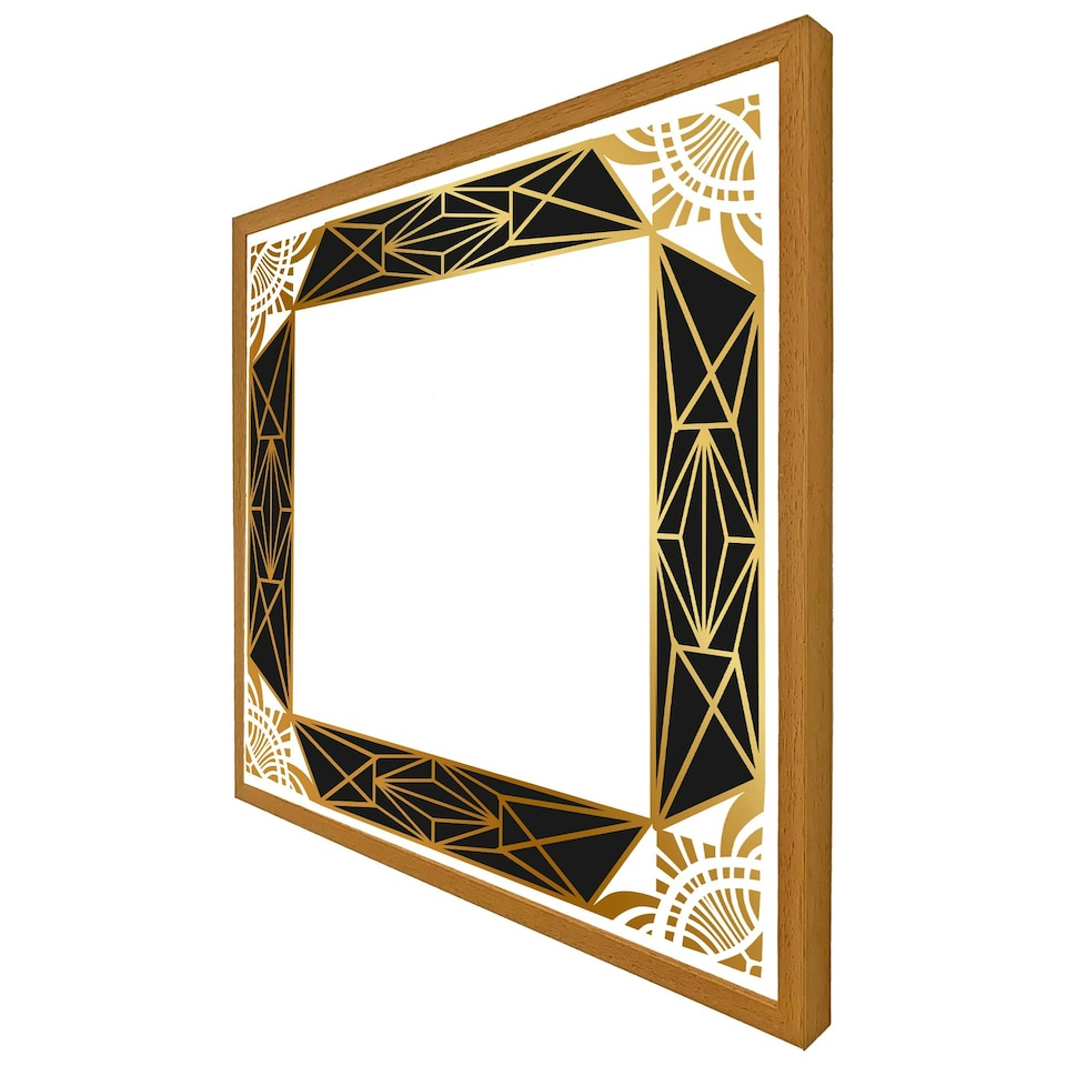 image 1 of Art deco border (Picture Frame) Grey | S