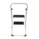 image 8 of Oypla Foldable 2 Step Ladder Stepladder Non Slip Tread Safety Steel White
