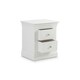 image 4 of Classical Pine 2 Drawer Bedside Chest - Surf White