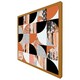 image 5 of Geometric circles in autumn colours (Picture Frame) White | L
