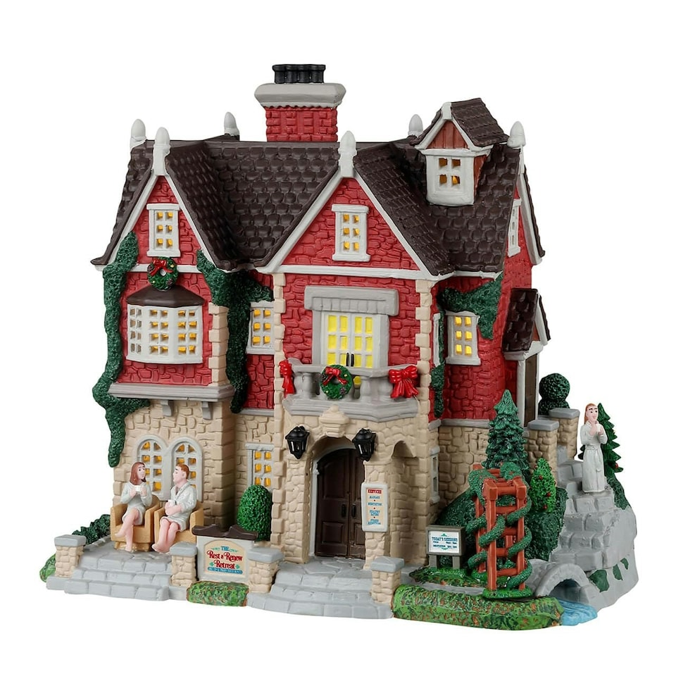 Lemax - Caddington Village - Lighted Building: Rest and Renew Retreat - (35033) /Xmas