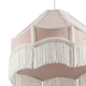 image 8 of Traditional Victorian Empire Lampshade in Soft Blush Pink Velvet with Tassels | Pink | Pink | 1