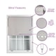 image 4 of FURNISHED Blackout Roller Blinds with Diamond Eyelets and Metal Fittings for Homes and Offices | Green | Green | (W) 110cm x (L) 165cm