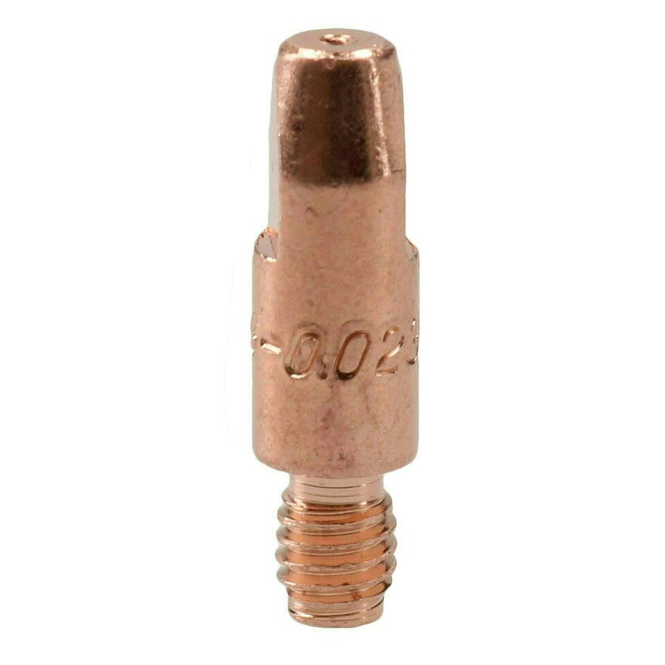 image 1 of 0.6mm Mig Welding Welder Round Contact Tips for MB25 MB36 Euro Torches 10pk
