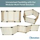 image 3 of Bettacare Wooden Dog Pen, 200cm x 200cm, Natural Wood, 76cm High, Dog Pen for Pets Dogs and Puppy, Dog Playpen Cream