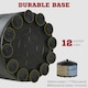 image 7 of SPORTNOW Adjustable Speed Bag with Stand, Reflex Bar Black