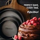image 2 of PushPan 7 Inch Shallow Cake Tin Grey/Pewter