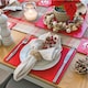image 4 of Lara-May Set of 8 London Red Recycled Leather Placemats & 8 Leather Coasters