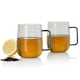 image 2 of AdHoc Set of 2 Yuna Glass Tea Mug 560ml - Clear