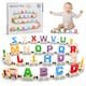 image 2 of A to Z Wooden Alphabet Train Set for Toddlers