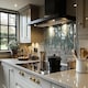 image 2 of Winter Snow Urban Countryside Dining Splash Back | White