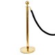 image 1 of 1 Prestige Brass Pole With 1 Black Velvet Rope